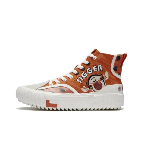 LINING Classic Canvas Hi X Disney Tigger 'Red White' Women's