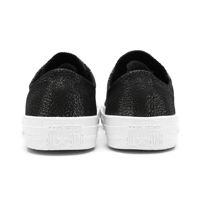 Converse All Star Ctas OX Slip Resistant Cushioning Low Top Skateboard Shoes Unisex Black Silver-3