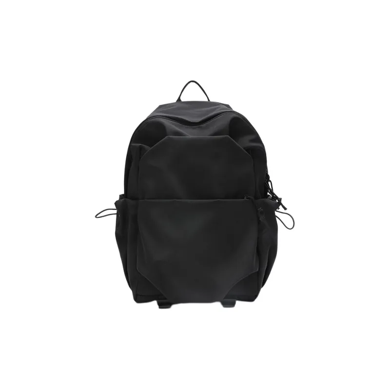 SEM/R Polyester Backpack Medium Size Unisex Ecru/Army Green/Black-11