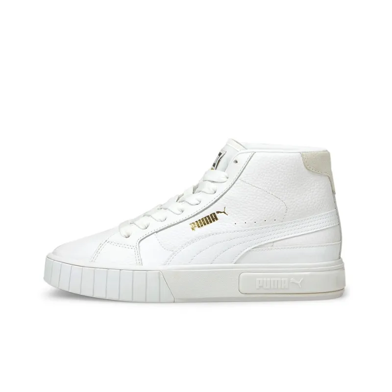 PUMA Cali Star Skateboard Shoes Women's Mid Top White-0
