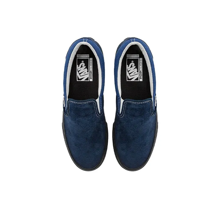 Vans Unisex Skate Slip On Vcu Sneakers Black/Blue-2