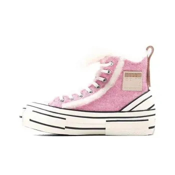 VESSEL G.O.P. Winter Highs High Top Skateboard Shoes Unisex Pink