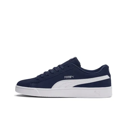 PUMA Court Breaker Skateboard Shoes Unisex Low-Top Blue/White