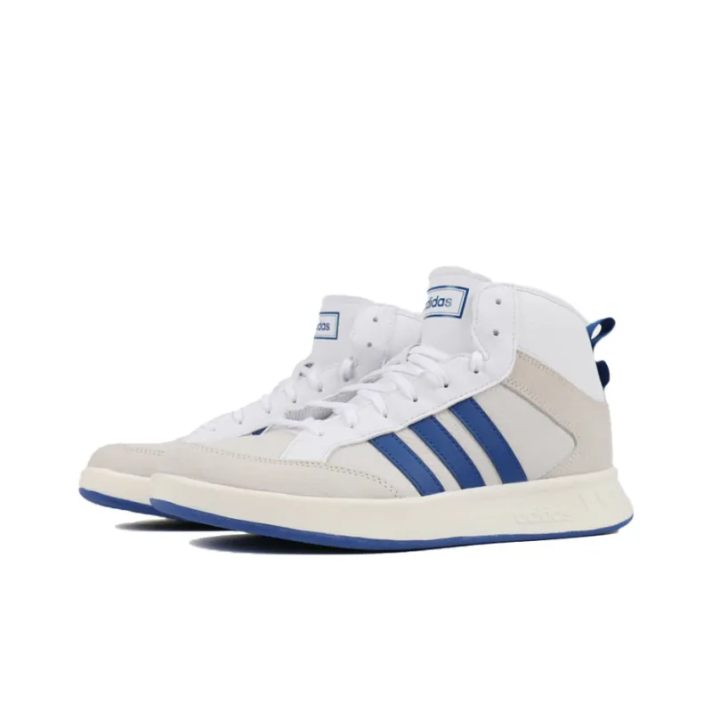 Adidas Court80s Mid White/Blue-2