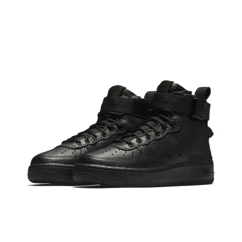 Nike Sf Air Force 1 Mid Triple Black GS-2