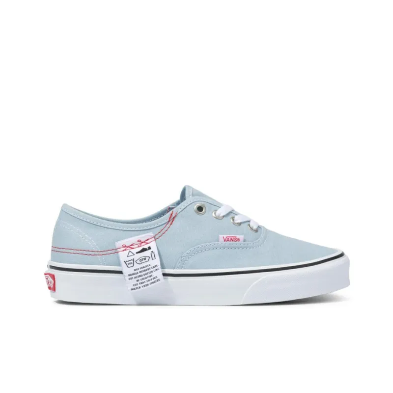 Vans Authentic Washed Patch Low Top Casual Canvas Skate Shoes Unisex Blue Red-1