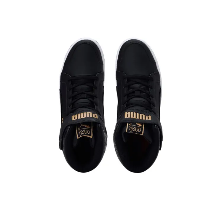 PUMA One8 Prime Mid V3 Coverage Slip-Resistant Balance High-Top Skateboard Shoes Men's Black White-3