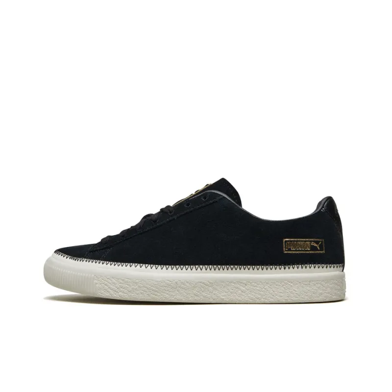 PUMA Suede Trim Retro Low Tops Casual Skateboarding Shoes Unisex Black-0