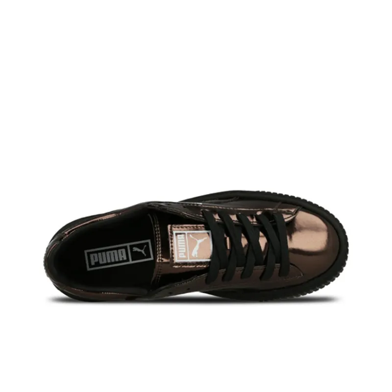 PUMA Basket Platform 'Metallic Bronze' Women's-4