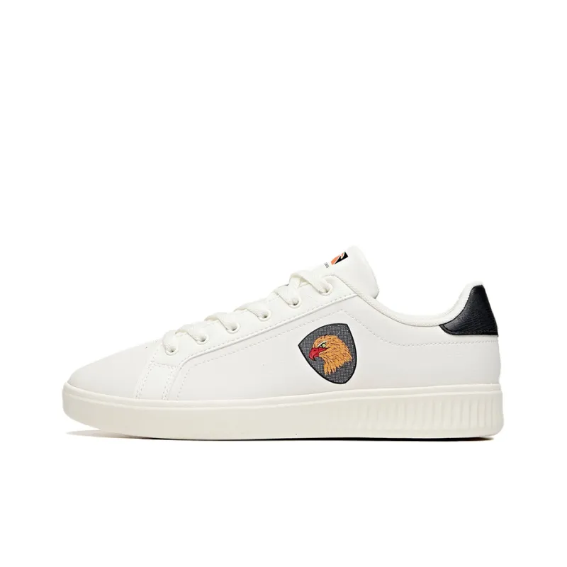 Anta Life Collection Cushioning Wear Resistant Low Top Skateboard Shoes Men's Ivory White-0