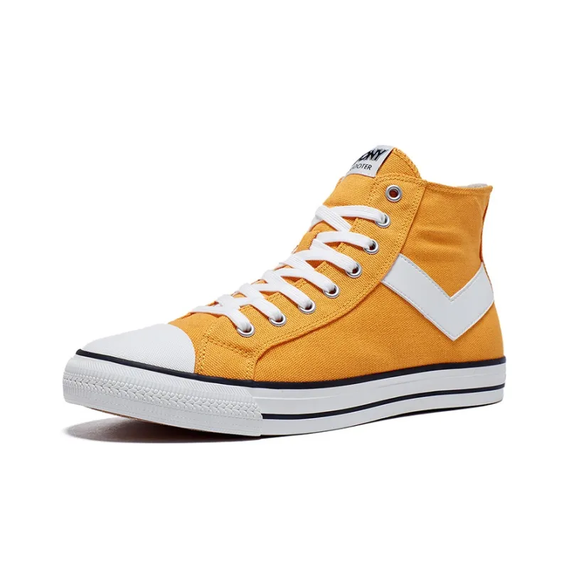 PONY Shooter High Top Skateboard Shoes Women's Yellow-2