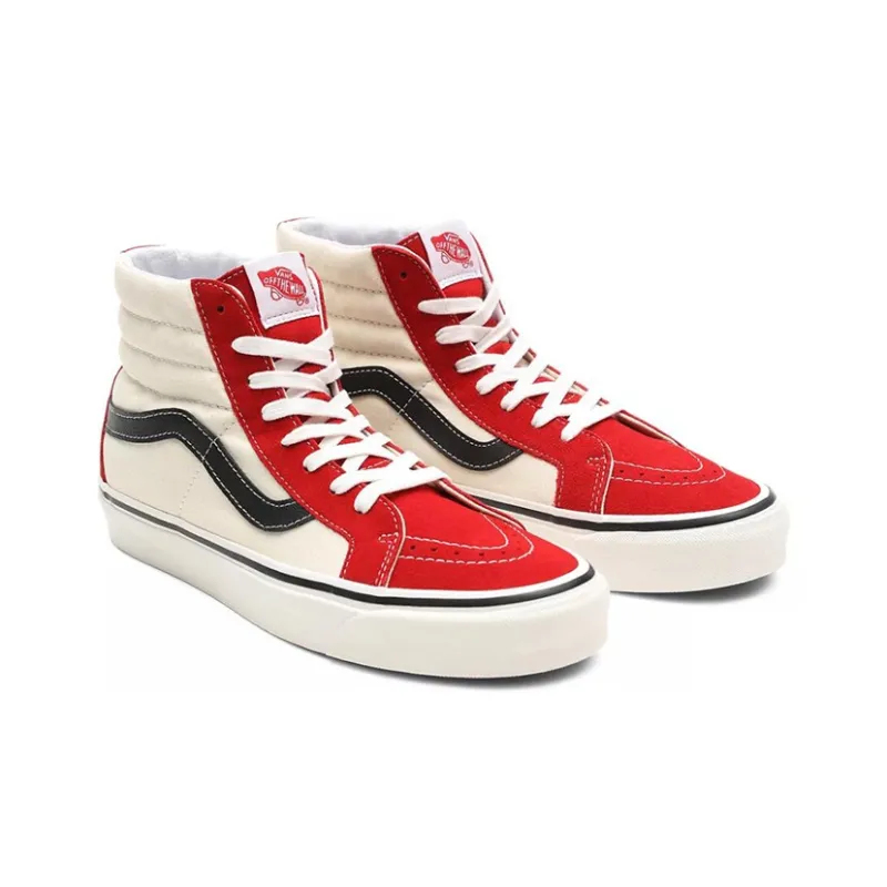 Vans SK8 Hi 38 DX Anaheim Factory-White Red-2