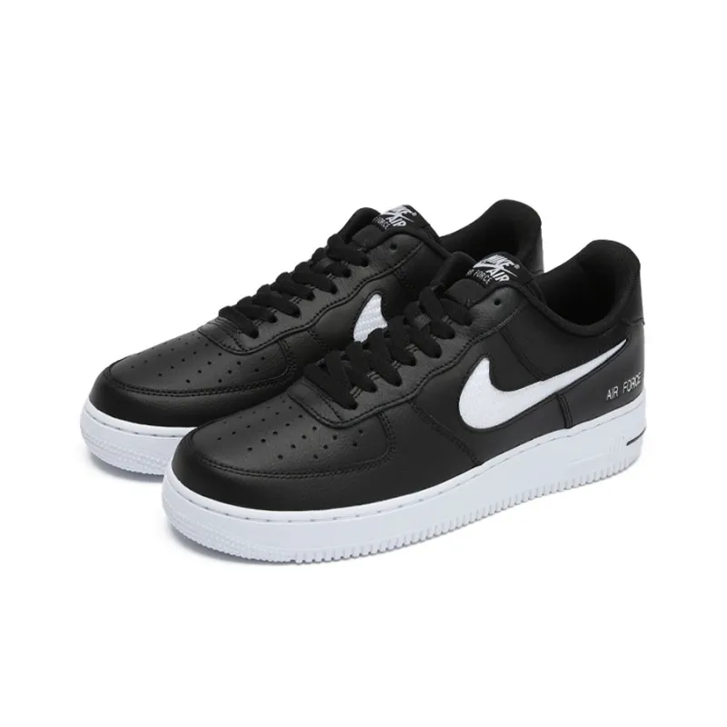 Nike Air Force 1 '07 LV8 'Cut Out Swoosh Black White'-1