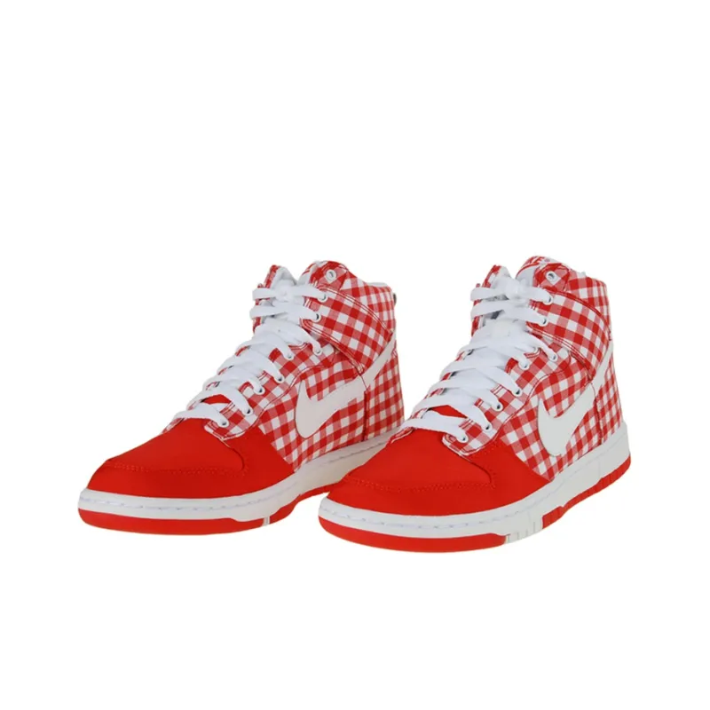 Nike Dunk High Skinny 'Red Plaid' Women's-1