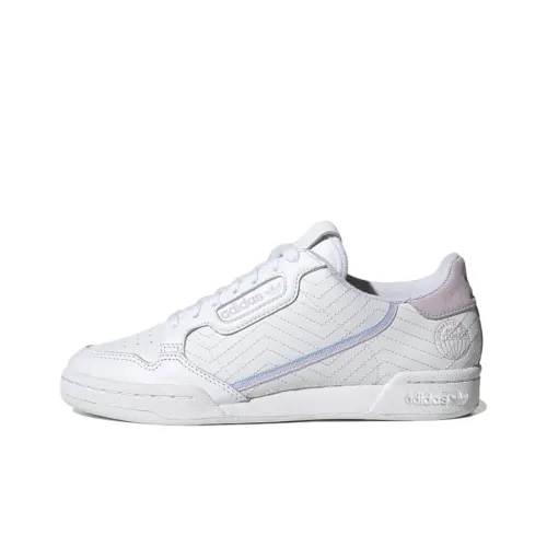 Continental 80 Women's Adidas Originals 'World Famous For Quality   White Periwinkle' Women's