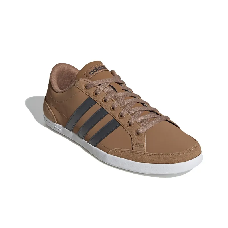 Adidas Neo Caflaire Breathable Low-Top Skateboard Shoes Men's Brown Black-2