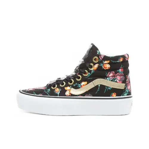 Vans SK8 Skateboard Shoes Women's High-Top Black/White