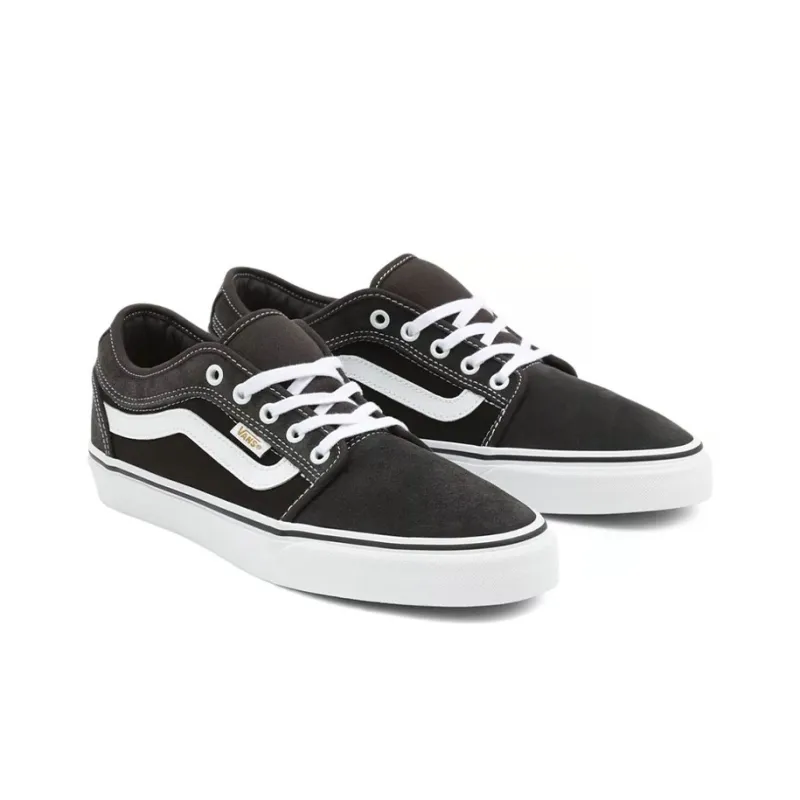 Vans Unisex Twill Chukka Low Sidestripe Sneakers Black-2