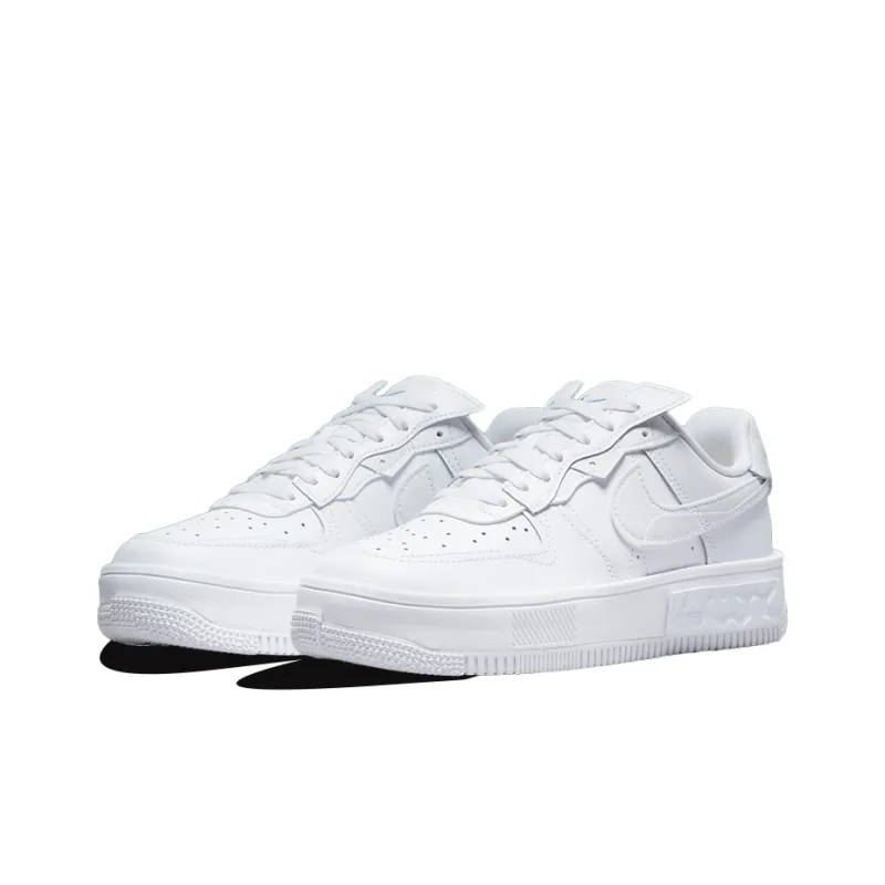 Nike Air Force 1 Low Fontanka Triple White Multi Color Swoosh Women's-2