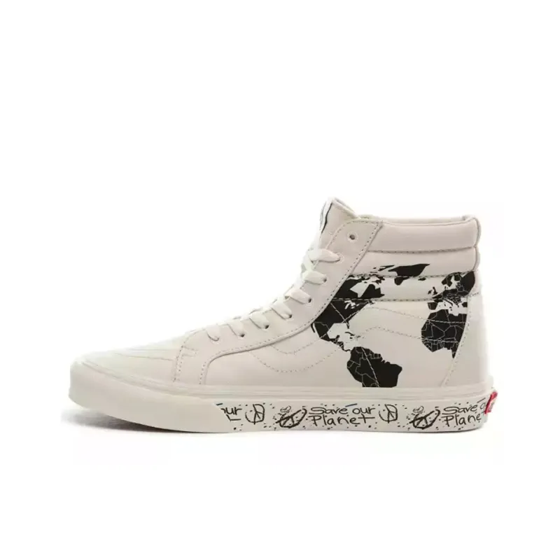 Sk8 Save Our Planet X Vans Hi Reissue 'White Black'-0