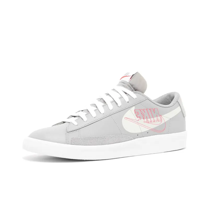 Nike Blazer Low Grey/White/Red-2
