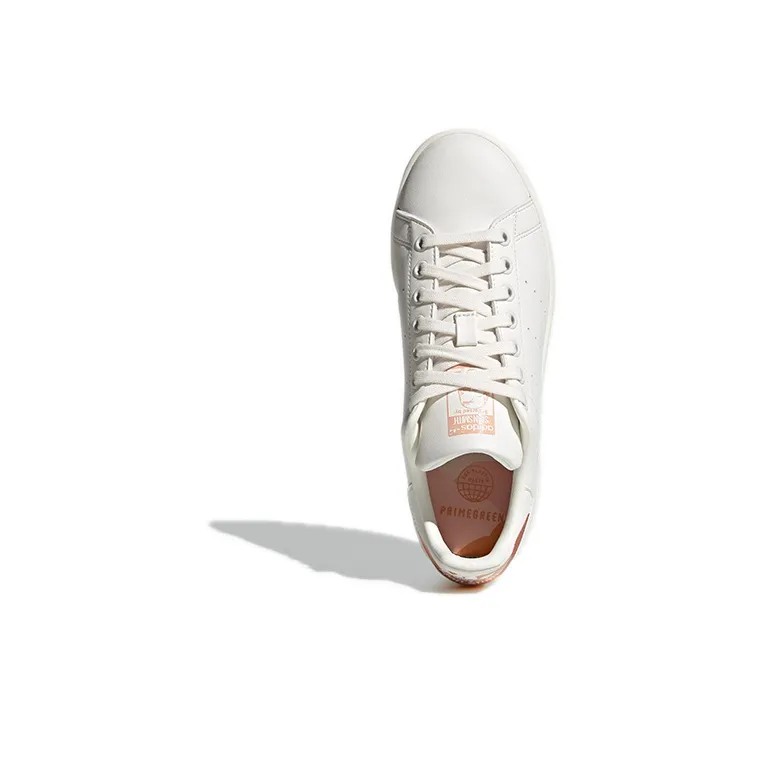 Adidas Originals Stan Smith Skateboard Shoes Women's Low Top White/Light Orange/Brick Red/Gold-4