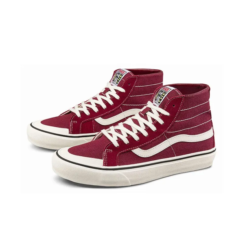 Vans SK8 High-Top Skateboard Shoes Unisex Burgundy-1