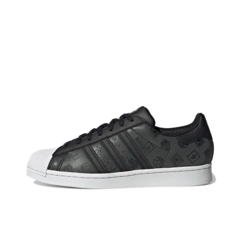 Adidas Originals Superstar Series Skateboard Shoes Unisex Low-Top Charcoal Black/White