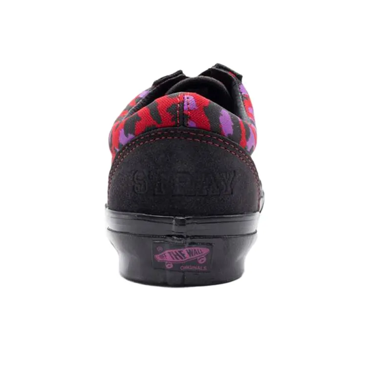 Old Skool Stray Rats X Vault Ua Vans Ns Og Lx 'Raven Racing Red'-3
