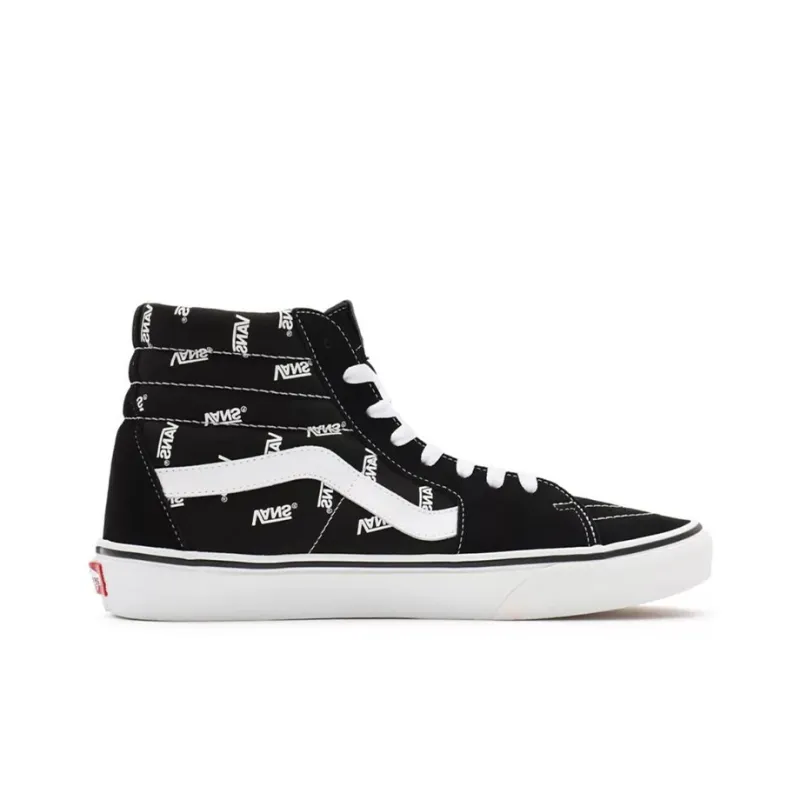 Vans Sk8 Hi Vans Allover Logo Black-1