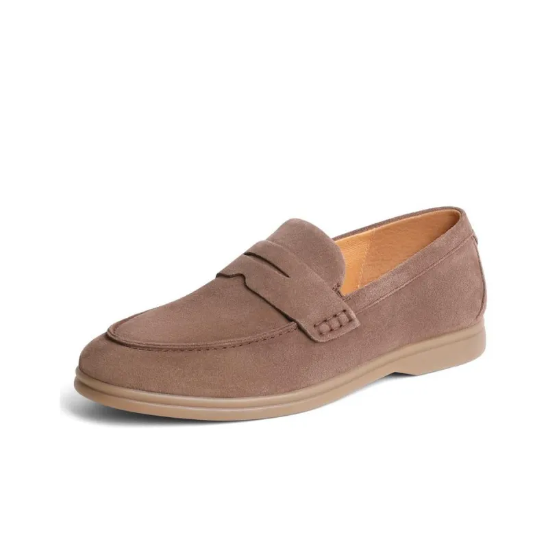 BELLE Dress Shoes Men Low Top Gray/Coffee-1