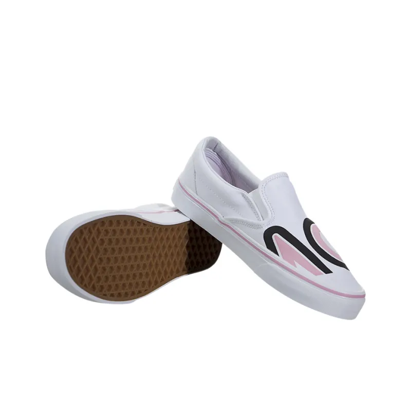 Vans Classic Slip On Sayings True White-3