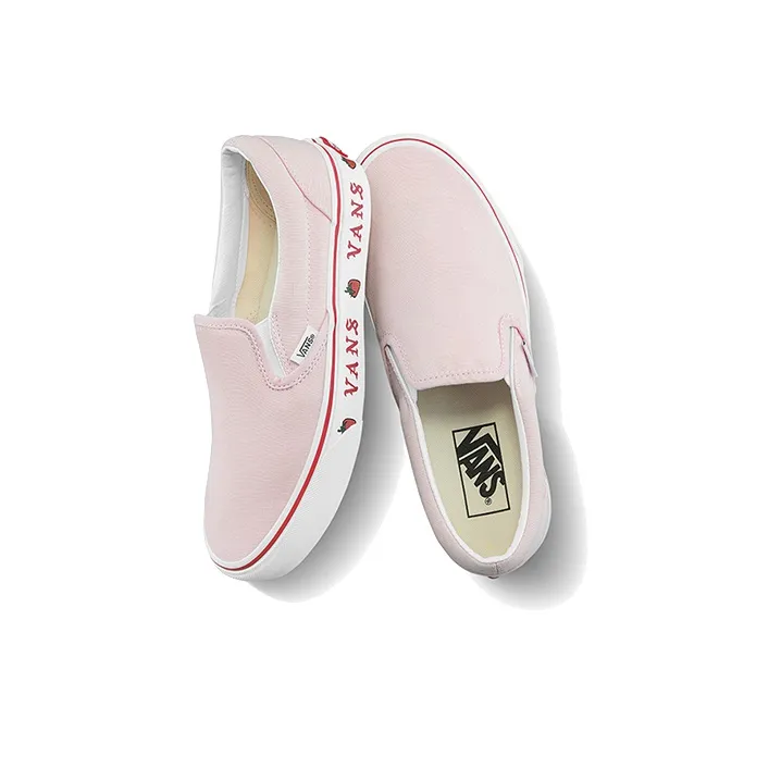 Vans Classic Slip On 'Sidewall Print Strawberry' Women's-3