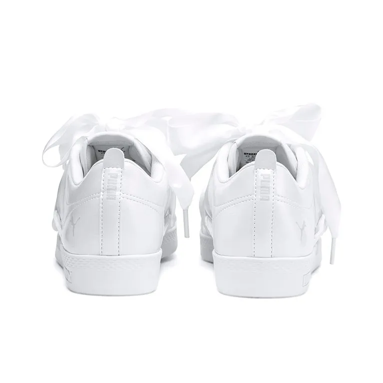 PUMA Smash Bkl Patent Shoes White Women's-3