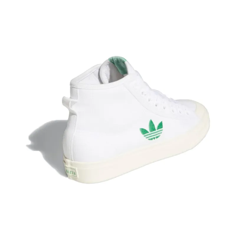 Adidas Originals Nizza Trefoil Hi 'White Green' Women's-3