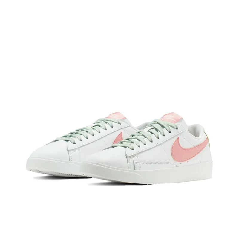 Nike Blazer Low Le White Bleached Coral Women's-2