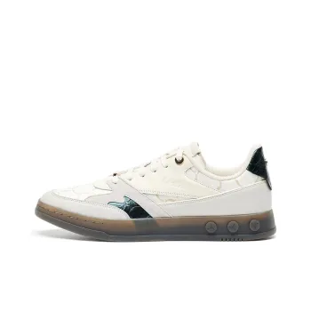 LI NING 1990 Slip Resistant Cushioning Wear Resistant Lightweight Low Top Skateboard Shoes Men's Light Antique Yellow
