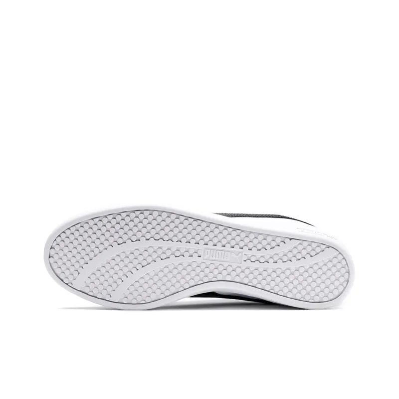 PUMA Smash V2 Leather 'White Black' Women's-4