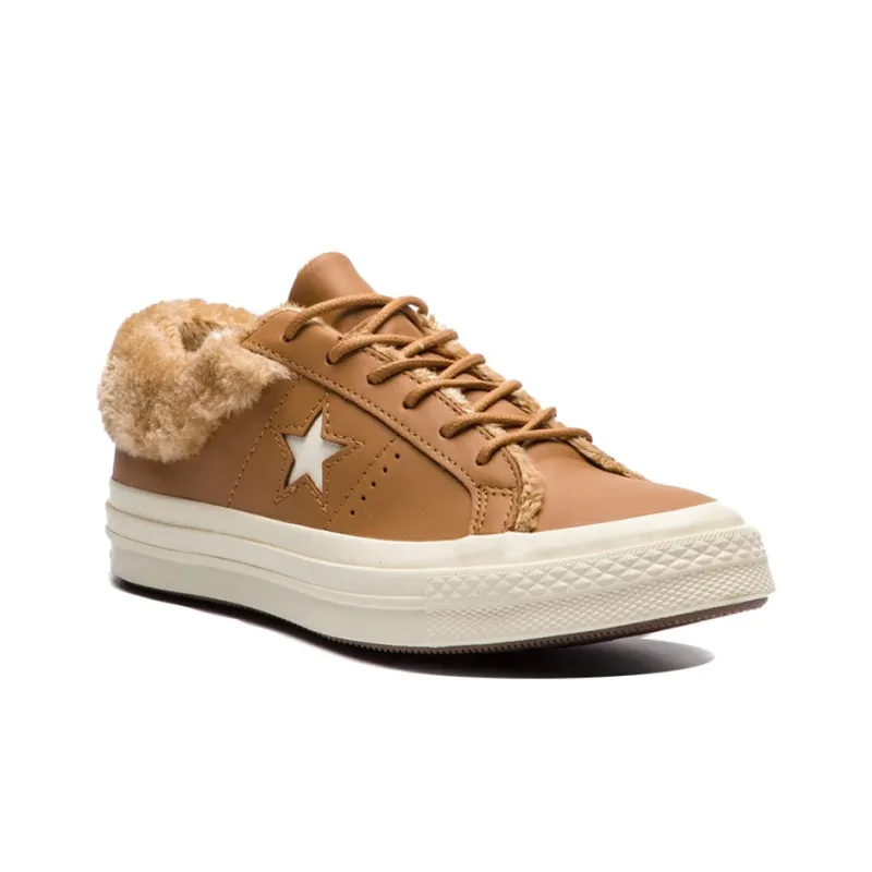 One Star Converse Low Street Warmer 'Burnt Caramel' Women's-2