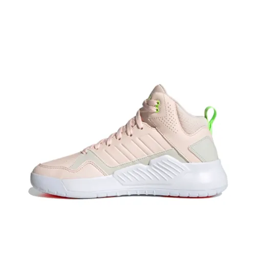 Adidas Neo PLAY9TIS Skateboard Shoes Women's Mid-Top Pink/White