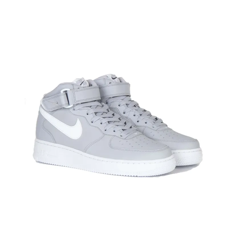 Nike Air Force 1 Mid Wolf Grey White-2