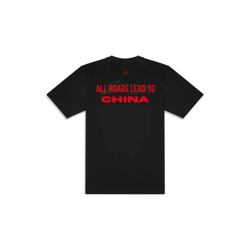 LiNing Basketball Collection T Shirt Unisex Black-1