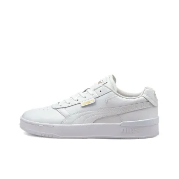 PUMA Unisex Clasico Premium Low Top Sneakers White