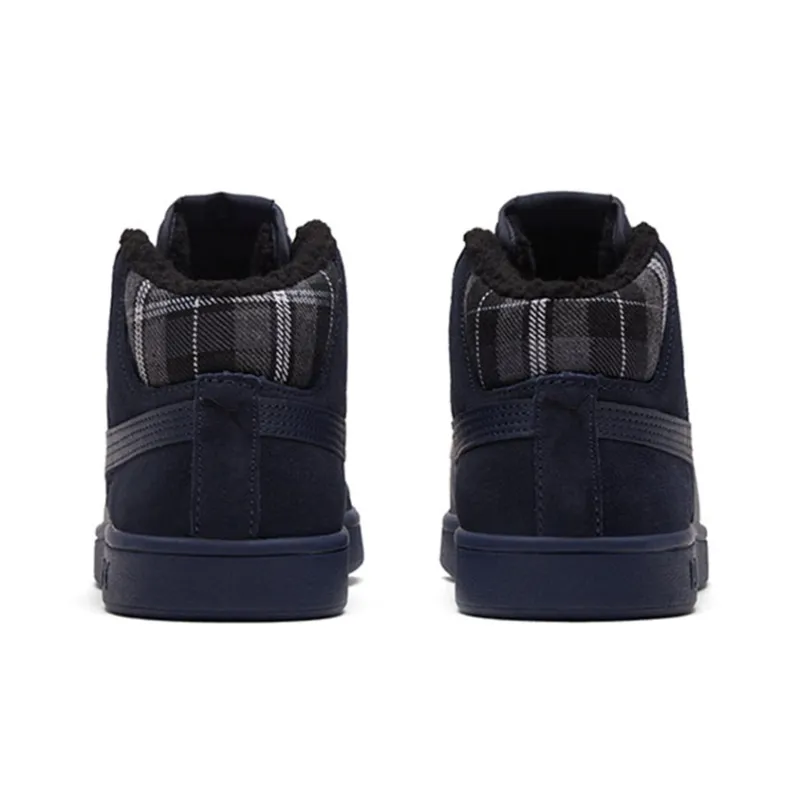 PUMA Smash V2 Mid Wtr Fleece Blue/Black Mid Board Shoes-3