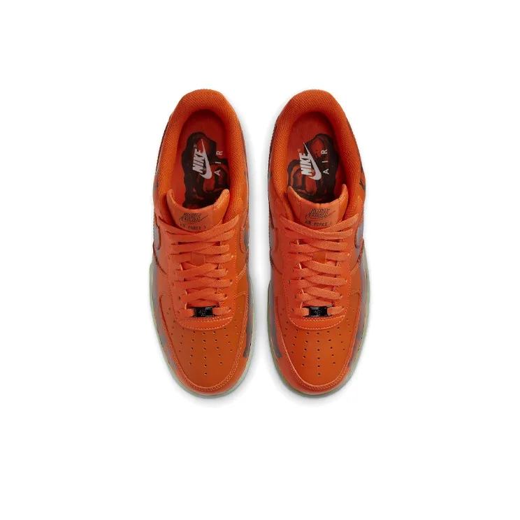Nike Air Force 1 Low Orange Skeleton Halloween 2020-3
