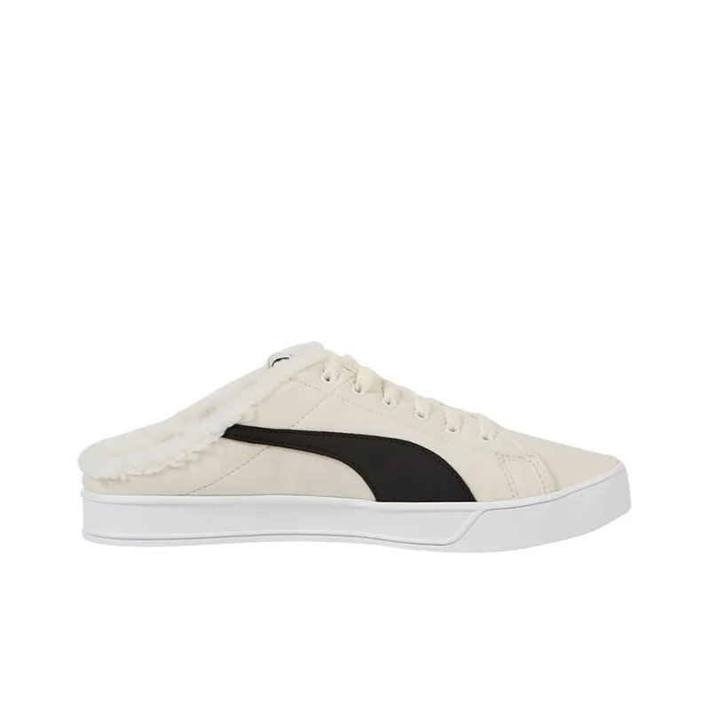 PUMA Bari Mule Sherpa 'White Black'-1