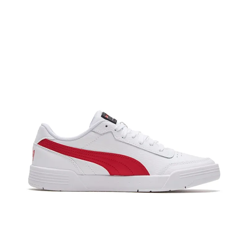 PUMA Rbr Caracal White/Red Casual Low Board Shoes-1