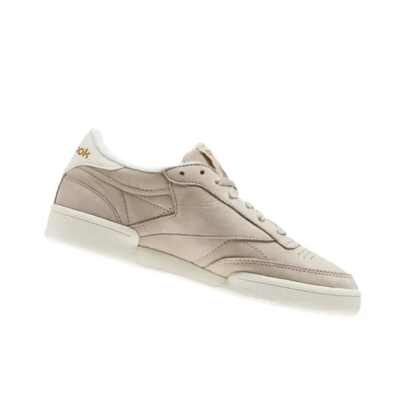 Reebok Club C Skateboard Shoes Women's Low-Top Khaki-3