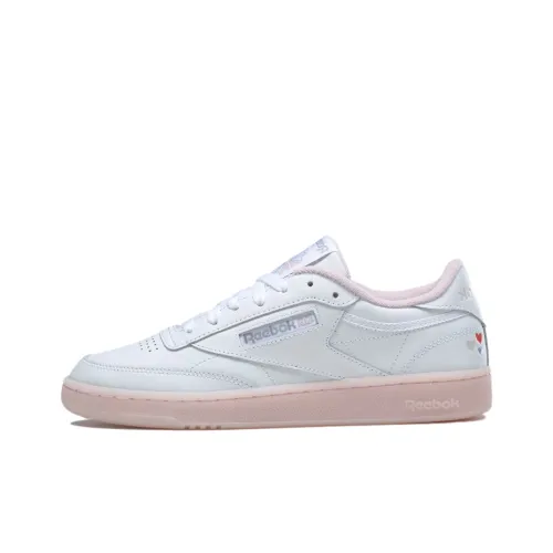 Reebok Club C Skateboard Shoes Women's Low-Top White/Pink