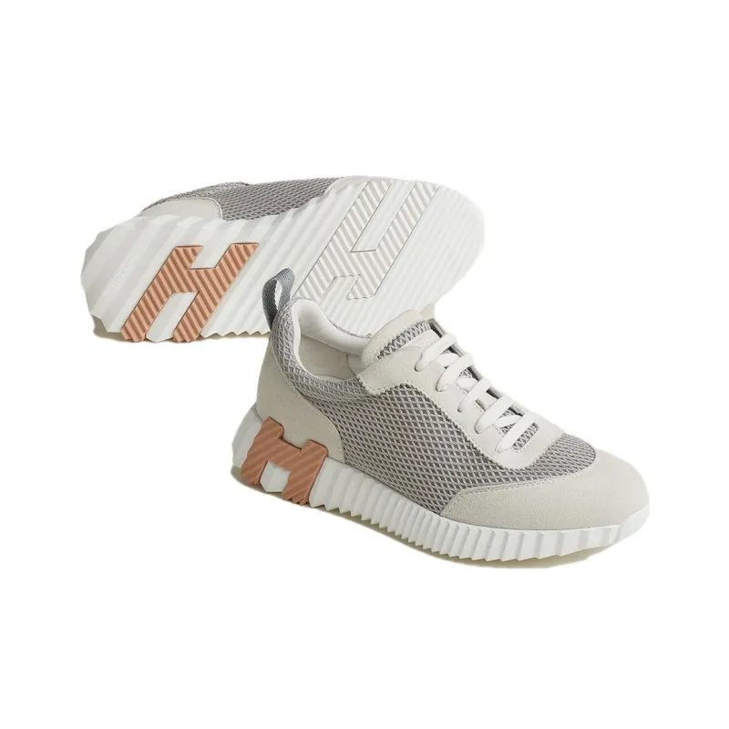HERMES Low-Top Casual Shoes Women's Beige-4